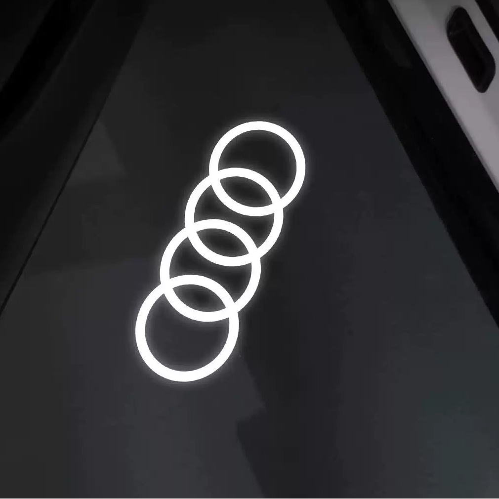 x2 Audi Logo S Line S3 Door Lights Welcome Projector
