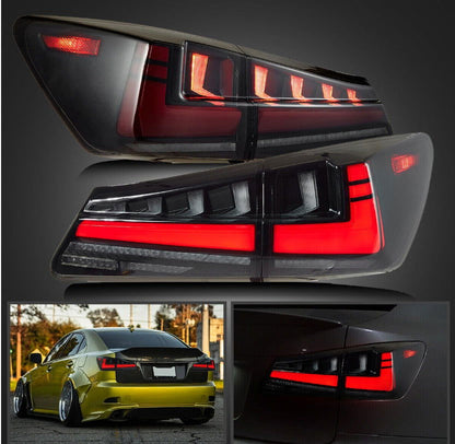 2006 -2013 Lexus IS250 IS350 ISF Smoked Led Tail Lights Start-Up Animation |Autoglo Australia| - Autoglo Australia