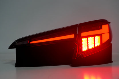 Autoglo Australia Smoked Led Tail Lights For Toyota Corolla Hatchback 2018-2024 With Start UP Animation