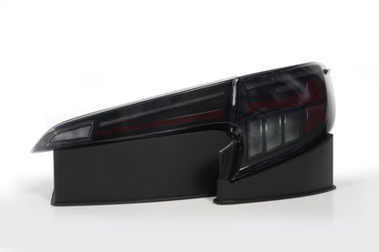 Autoglo Australia Smoked + Red Led Tail Lights For Toyota Corolla Hatchback 2018-2024 With Start UP Animation