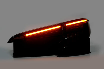 Autoglo Australia Smoked Led Tail Lights For Toyota Corolla Hatchback 2018-2024 With Start UP Animation