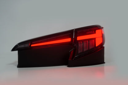 Autoglo Australia Smoked Led Tail Lights For Toyota Corolla Hatchback 2018-2024 With Start UP Animation