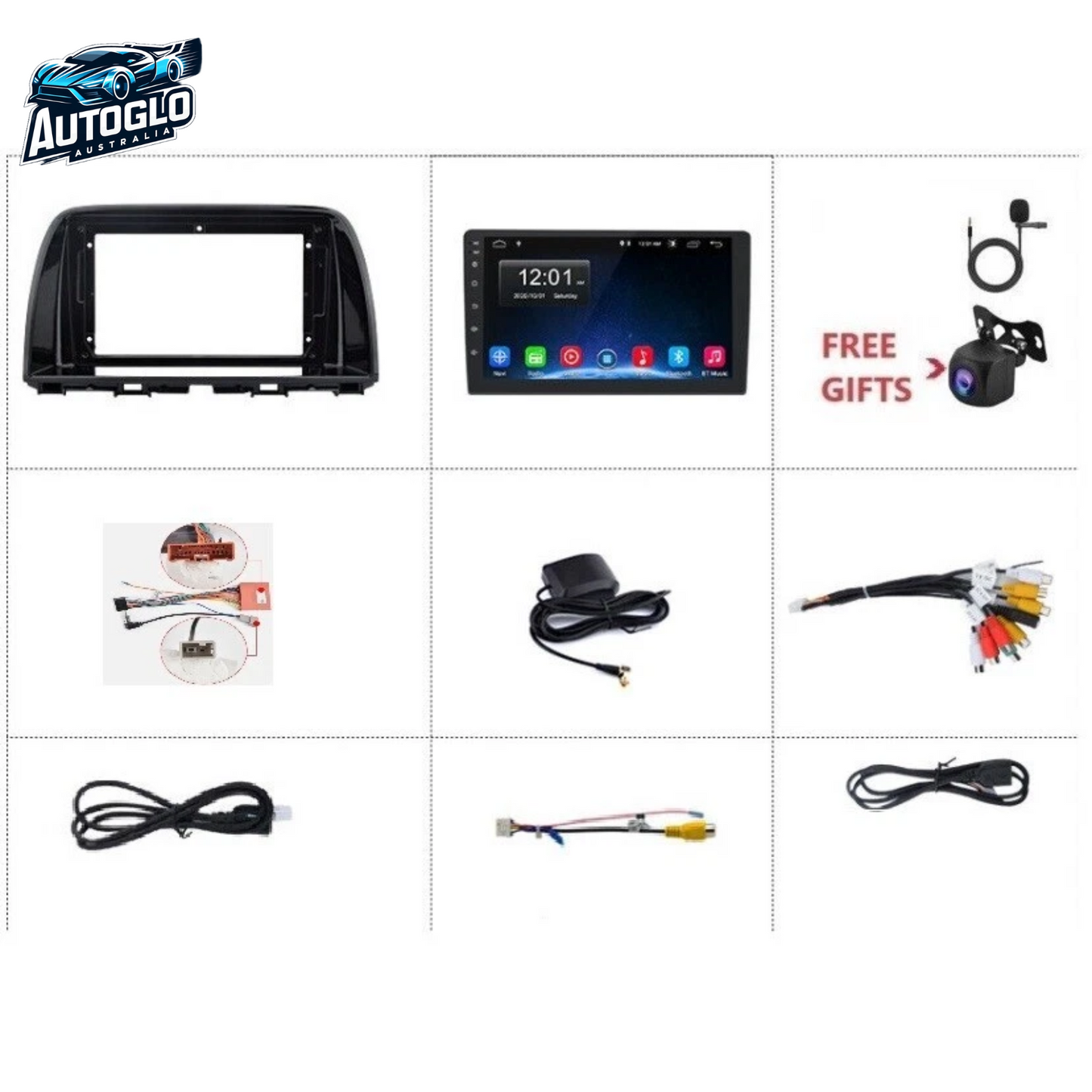 Autoglo Australia 9" CarPlay Android 13 GPS BT WiFi Stereo For MAZDA CX5 (2012 -16) 2GB+32GB