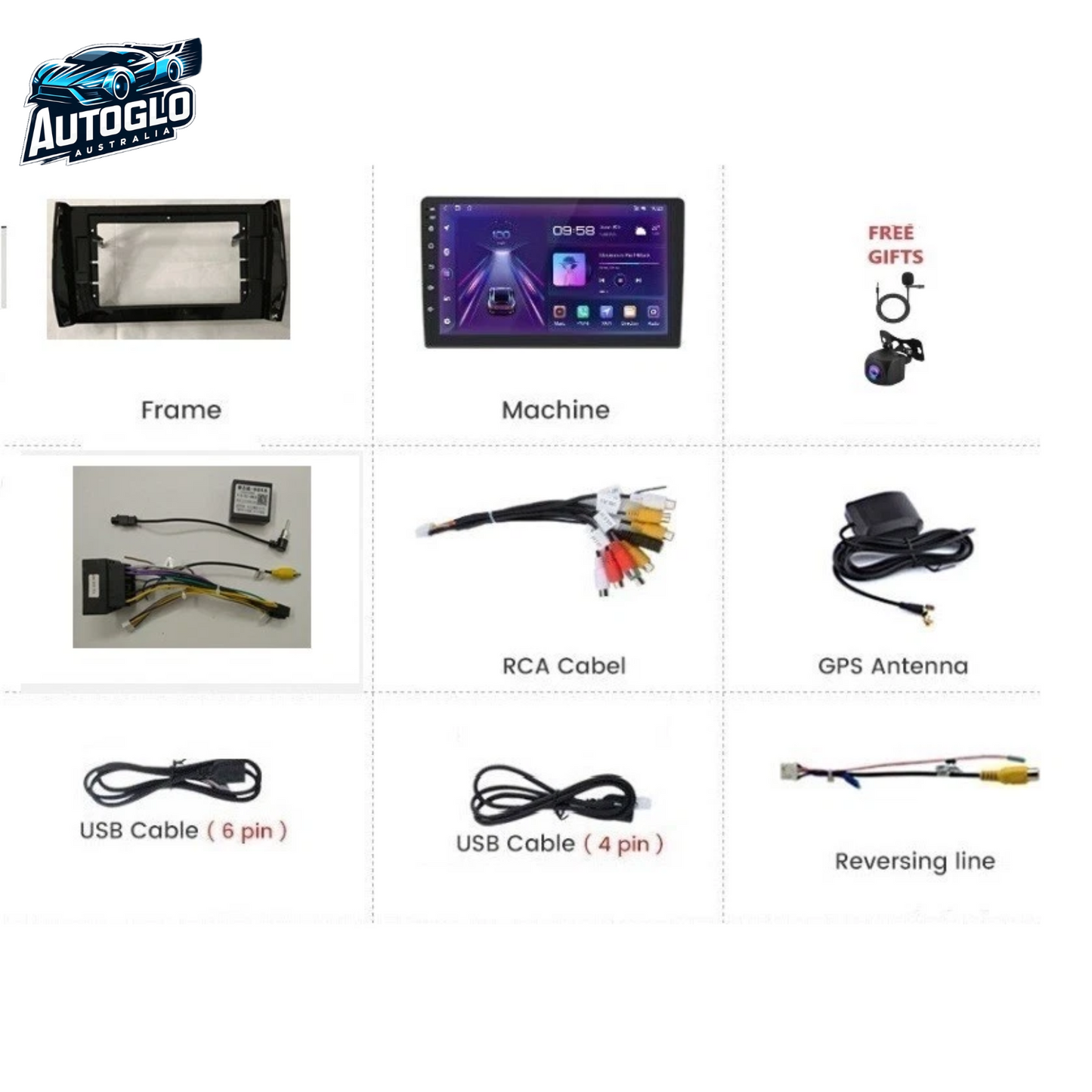 Autoglo Australia 10.1" Android 13 Carplay GPS BT Stereo for SKODA KODIAQ (2GB+32G) 2016-21