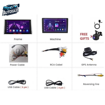 Autoglo Australia 10.1" Android 13 Carplay BT GPS Stereo for Toyota RAV4 2GB+32GB (2018-2020)