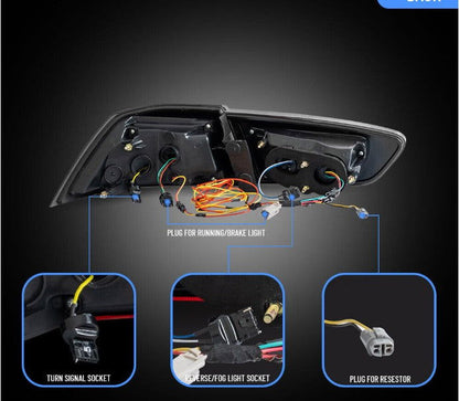 2Pcs LED Aftermarket Tail lights For 2008-2020 Mitsubishi Lancer EVO X Start-UP Animation - Autoglo Australia