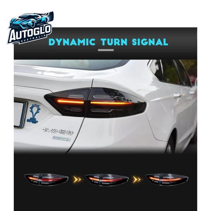 Autoglo Australia LED Tail Lights For Ford Fusion Mondeo 2013-2016 Dark Smoked Porsche Style 4PCS