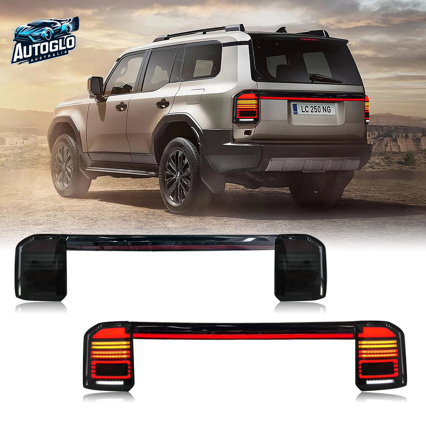 Autoglo Australia Toyota Land Cruiser LC250 2024–Up LED Tail Lights