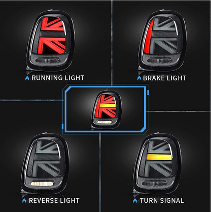 VLAND LED Tail lights For 2014-19 BMW Mini Cooper F55 F56 F57 Sequential Signal