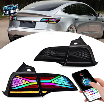 Autoglo Australia RGB LED Tail Lights For Tesla Model 3 Model Y