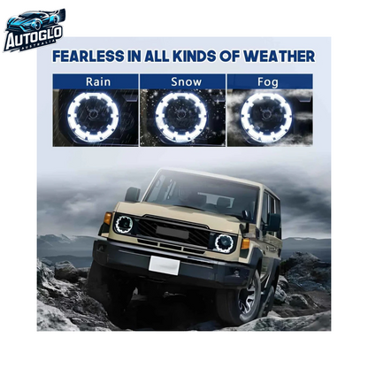 Autoglo Australia Toyota Land Cruiser LED Headlights AX (fourth facelift) 2023 2024 DRL Start UP Animation