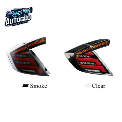 Autoglo Australia Taillights For Honda Civic Hatchback 2017-2020 hatchback Clear&Smoke