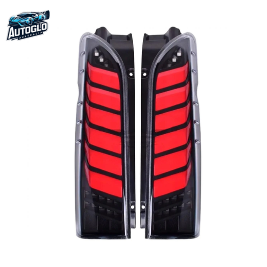 Autoglo Australia Toyota Hiace 2005–2018 LED Tail Lights Smoke Lens