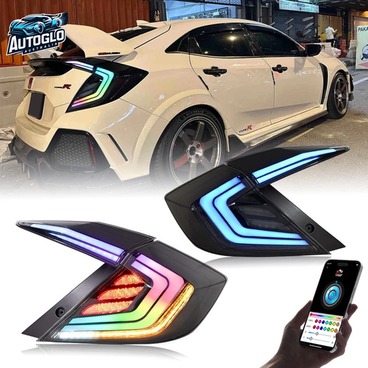 Autoglo Australia Honda Civic 10th Gen RGB Tail Lights 2016–2021