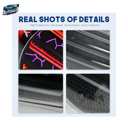 Autoglo Australia Led Tail Lights For Toyota Corolla Hatchback 2018-2023 DRL Start UP Animation