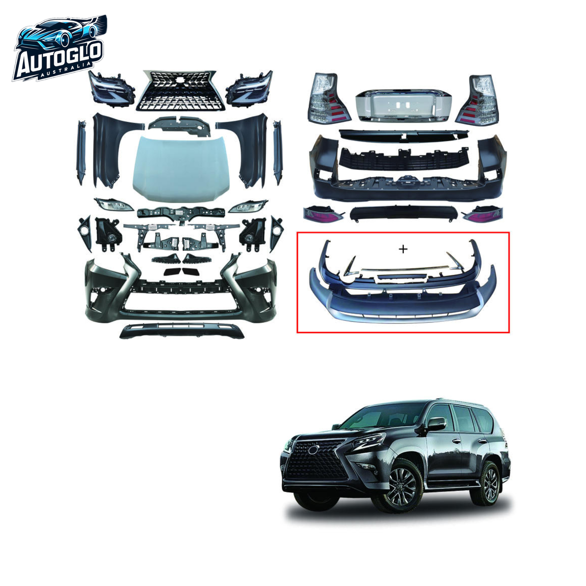 Autoglo Australia Toyota Prado 2009–2018 to 2020 GX400 Body Kit