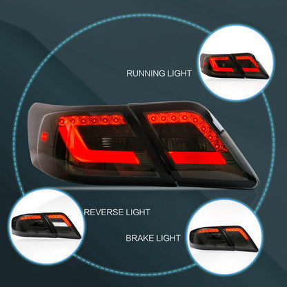 LED Tail Lights for 2006-2011 Toyota Camry with Smoked Lens | Autoglo Australia