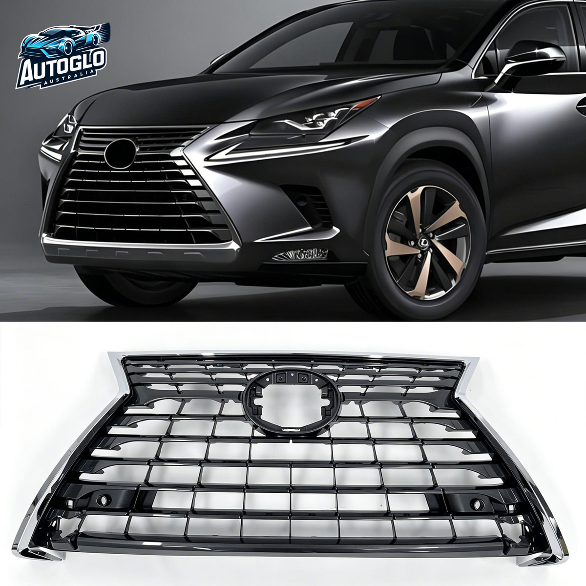Autoglo Australia Lexus NX 2018–2019 American Style Chrome Front Grille