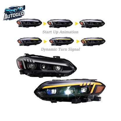 Autoglo Australia LED Headlights for  2022-2023 11th Gen Honda Civic with Start UP