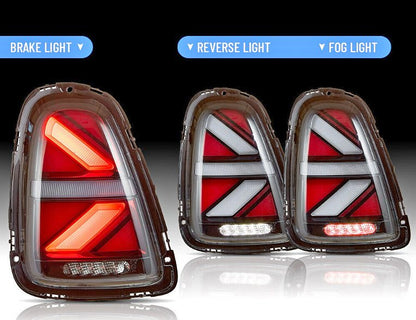 LED Tail Lights For 2007-2013 BMW Mini Cooper R55 R56 R57 w/Start-UP Animation