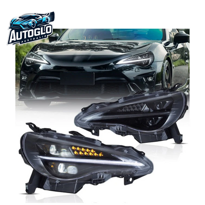 VLAND LED Headlights Blue DRL For 12-21 Toyota 86 Subaru BRZ Projector Headlamps