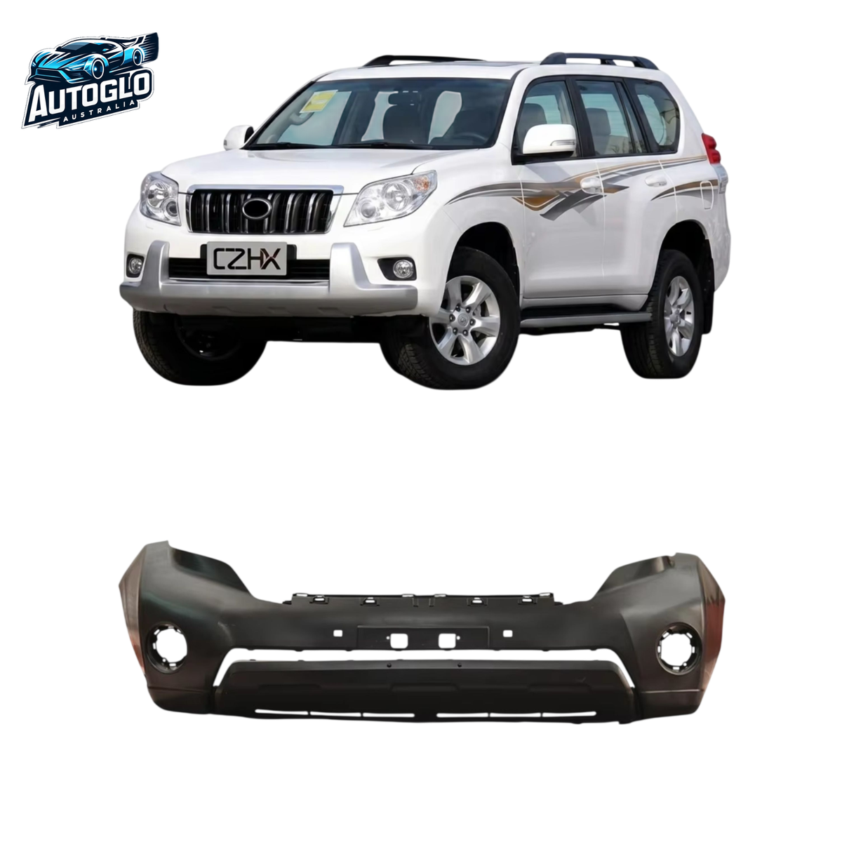 Autoglo Australia Toyota Prado FJ150 2014 Heavy Duty PP Front Bumper