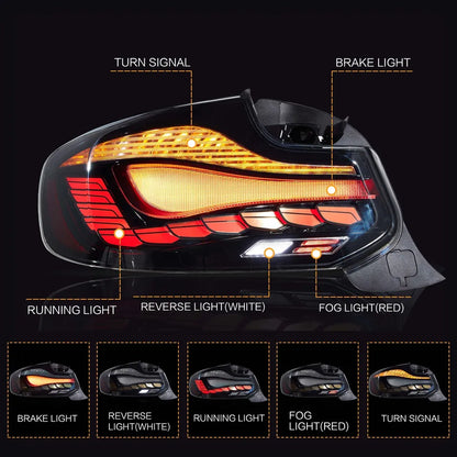 VLAND smoked LED Tail Lights for BMW M2 F22/F23/F87 (2014-2020)