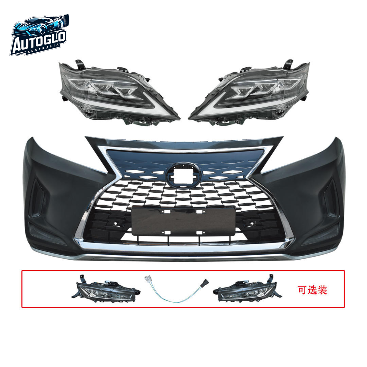 Autoglo Australia Lexus RX350/RX450h 2009–2015 ABS Front Bumper Body Kit