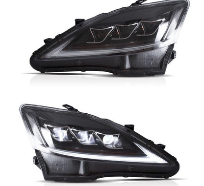 VLAND Full LED Headlights & Smoked Tail Lights For 2006-2012 LEXUS IS250 350 ISF