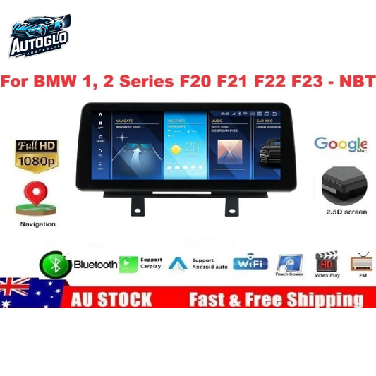Autoglo Australia BMWBMW 1/2 Series F20 NBT 12.3" XL FHD Carplay Android BT GPS 4G Auto Stereo (NBT)