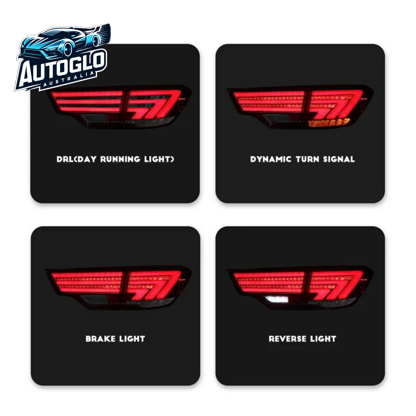 Autoglo Australia Taillights for Toyota Highlander 2014-2019