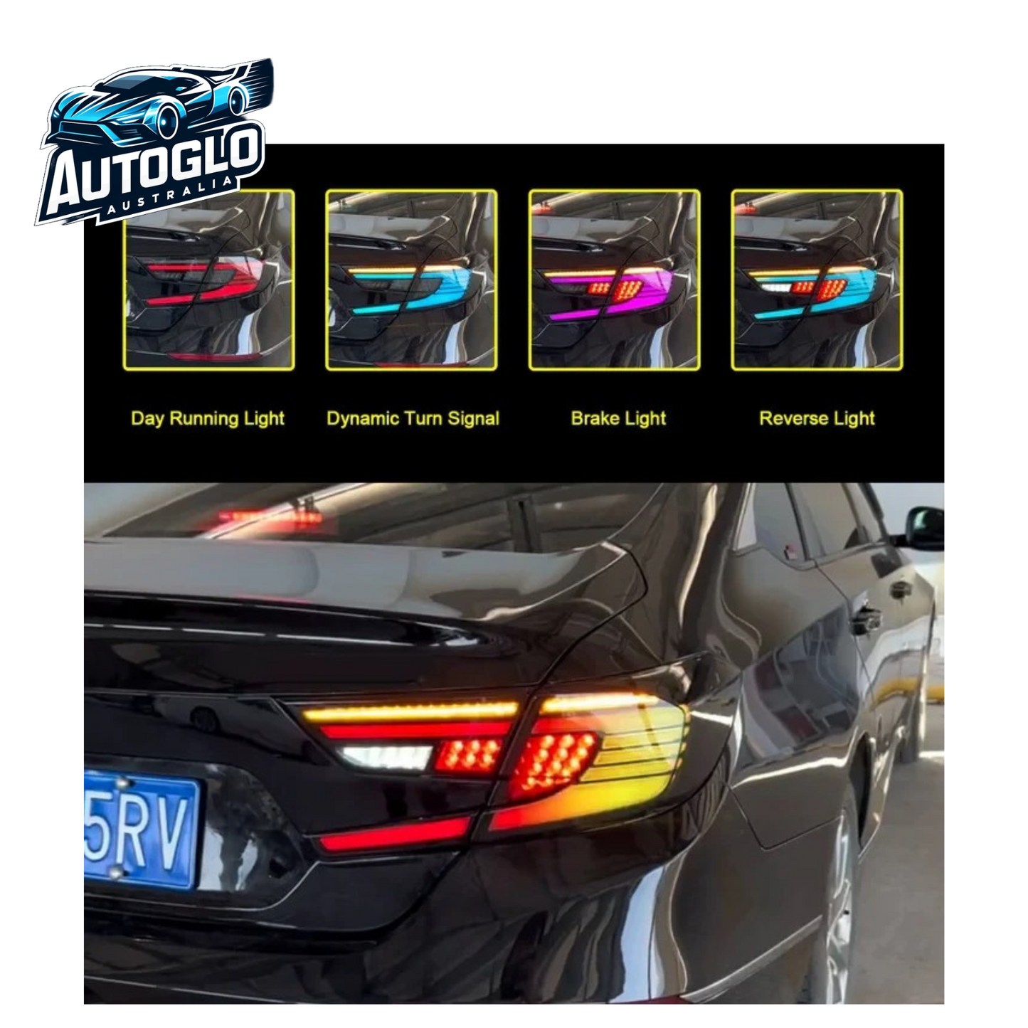 Autoglo Australia RGB LED Taillights For Honda Accord 2018-2023