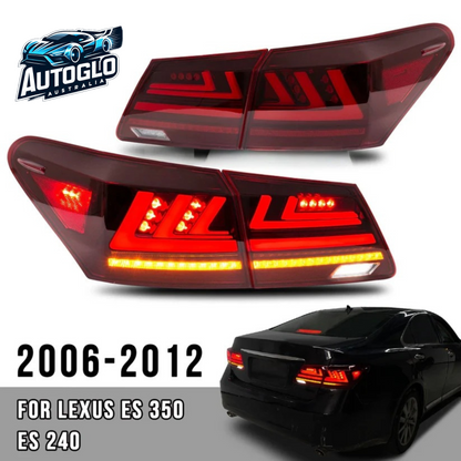 Autoglo Australia LED Tail Lights For 5th Gen Lexus ES 350 ES 240 2006-2012 Start UP Animation