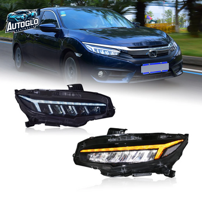 Autoglo Australia LED Headlights For Honda Civic 2016-2021
