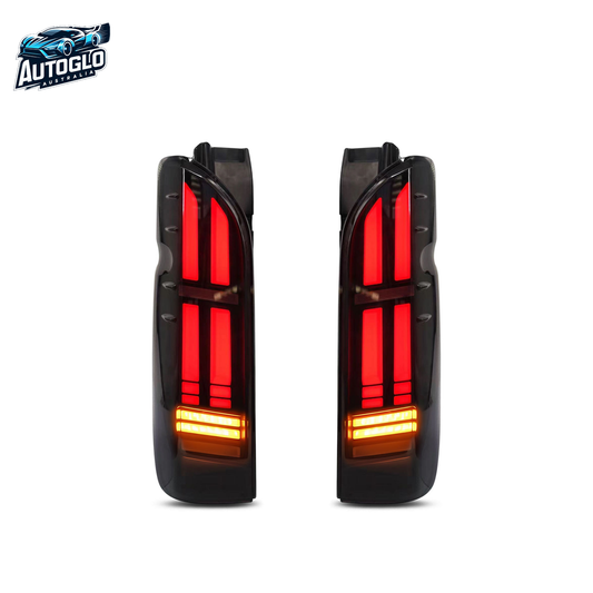 Autoglo Australia Toyota Hiace 2005–2018 LED Tail Lights Sequential Animation DRL