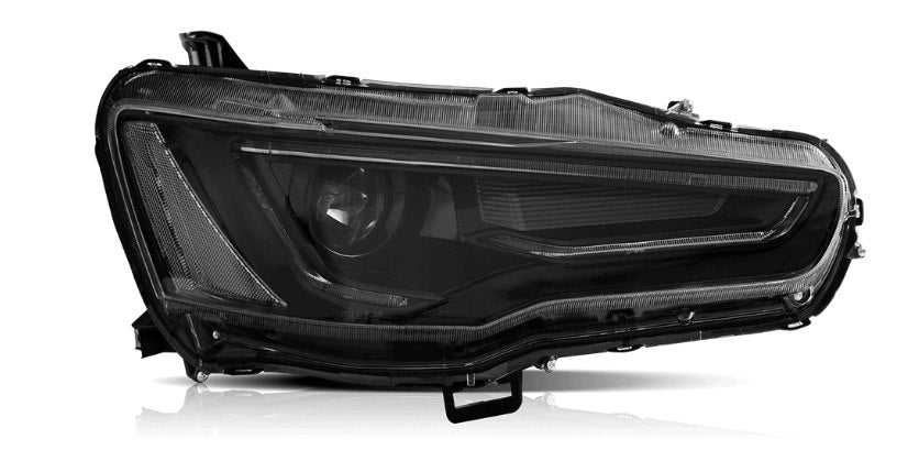 VLAND LED Projector Headlights + D2H LED Bulbs For 2008-2017 Mitsubishi Lancer