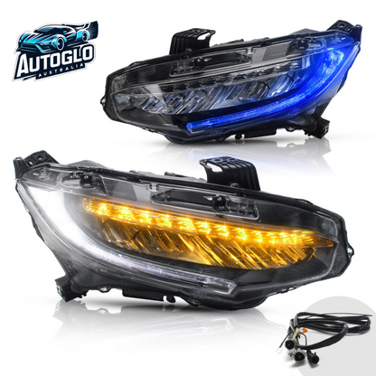 VLAND Full LED Headlights for Honda Civic 10TH Gen Honda Civic Sedan / Coupe / Hatchback / Type R 2016 2017 2018 2019 2020