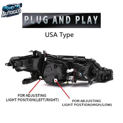 Autoglo Australia LED Headlights For Toyota Camry 2018-2021 Sedan