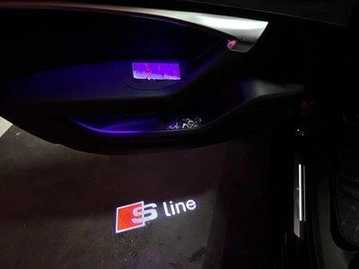 x2 Audi Logo S Line S3 Door Lights Welcome Projector
