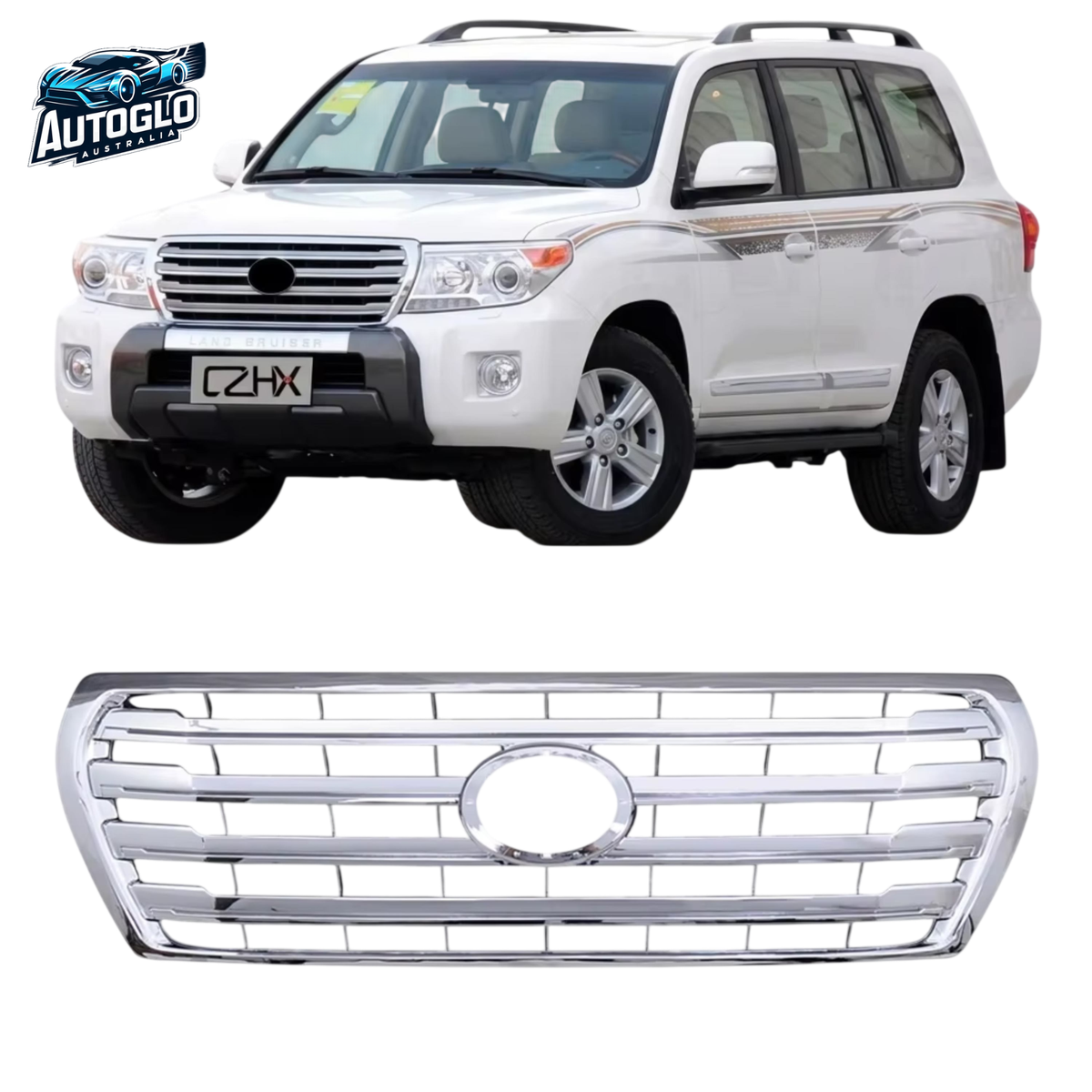 Autoglo Australia Toyota Land Cruiser LC200 2012–2015 Chrome Front Grille