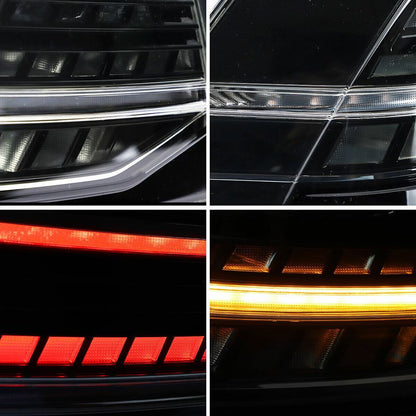 2pcs VLAND LED Tail lights Fit Volkswagen Golf 7 MK7 13-19 Smoked rear Lamps - Autoglo Australia