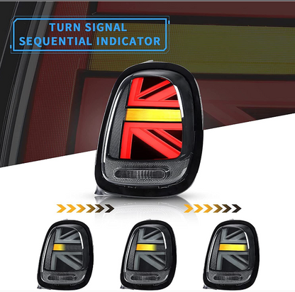 VLAND LED Tail lights For 2014-19 BMW Mini Cooper F55 F56 F57 Sequential Signal