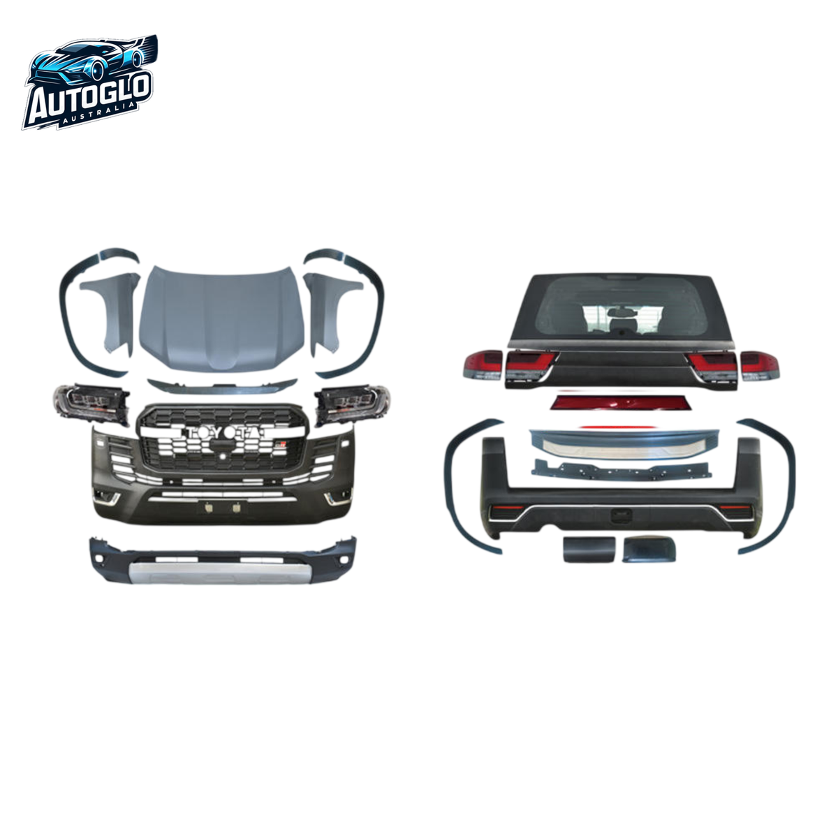 Autoglo Australia Toyota Land Cruiser LC200 2008–2021 to LC300 GR Style Body Kit