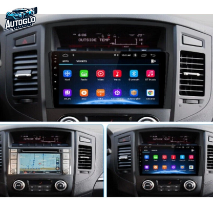 Autoglo Australia 9" (2G+32G) GPS BT WiFi CARPLAY ANDROID 13 Stereo For MITSUBISHI PAJERO(2006-15)