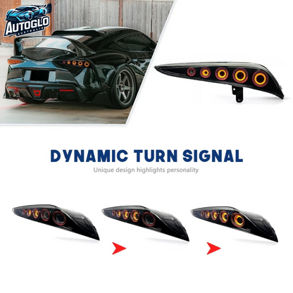 Autoglo Australia LED Tail Lights for Toyota Supra A91GR 2018-2023 DRL Start up Animation