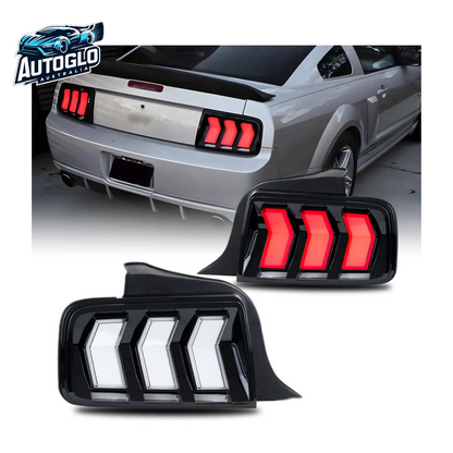 Autoglo Australia FULL LED Tail lights For Ford Mustang 2005-2009 Start UP Animation