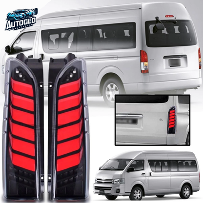 Autoglo Australia Toyota Hiace 2005–2018 LED Tail Lights Smoke Lens