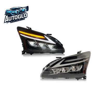 Autoglo Australia LED Headlights For Lexus RX330 RX350 RX400h 2003-2009 Start UP Animation High Quality Continuous Front lights