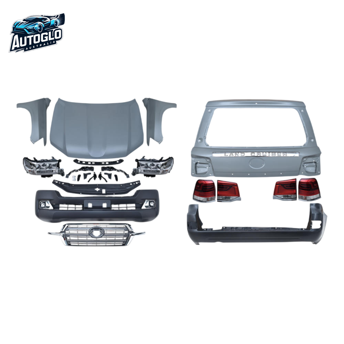 Autoglo Australia Toyota Land Cruiser LC200 2008–2012 to 2016 Facelift Body Kit