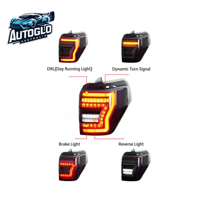 Autoglo Australia LED Advanced Design Tail Lights for Toyota 4Runner 2010-2023 SR5 TRD Off Road Lmited